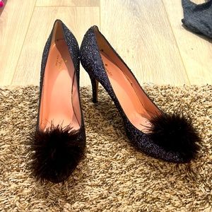 EUC Kate Spade Midnight Confetti Dahlia Pumps